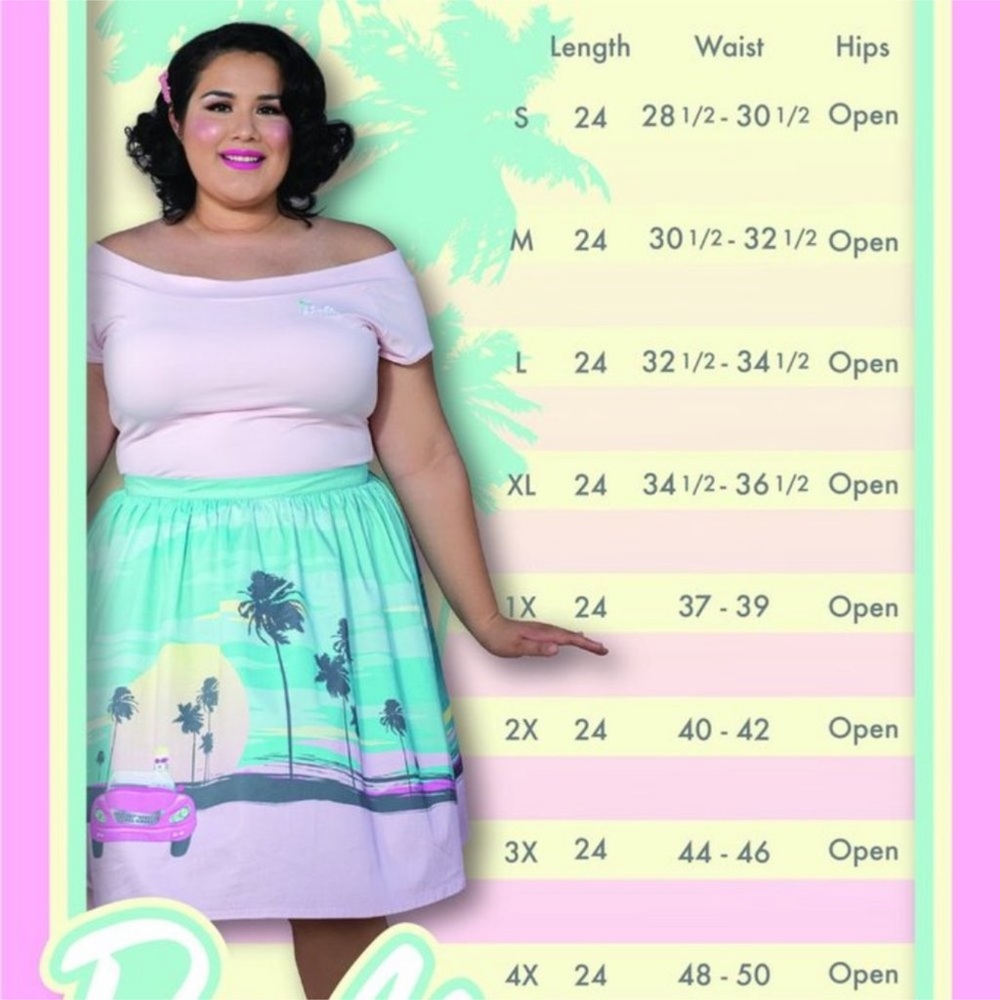 Stitch Shoppe x Barbie Sunset Drive Sandy Skirt by Loungefly - Picture 13 of 13